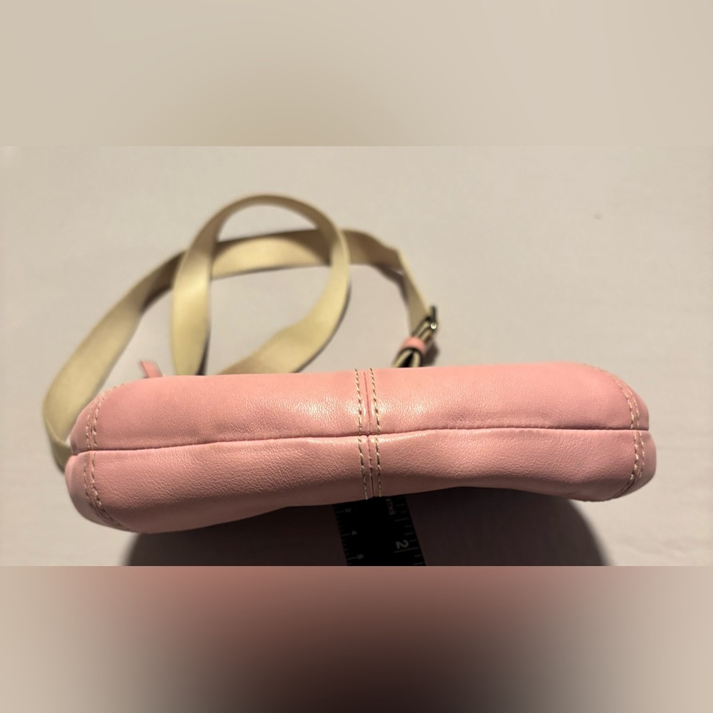 COACH Pink Leather Swing Pack Purse SOHO Crossbody Bag - Picture 11 of 16
